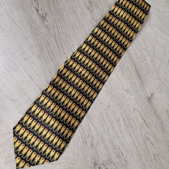 Sinsabang Mens 100% Korean Silk Necktie Tie Geometric EXCELLENT CONDITION - Picture 1 of 5